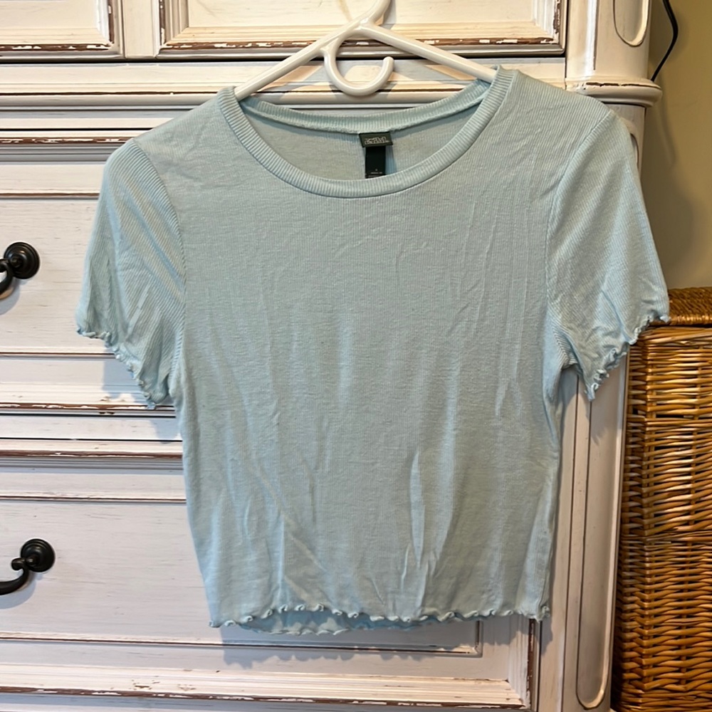 Blue tee for summer
